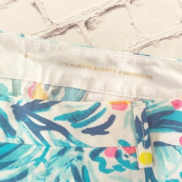 Lilly Pulitzer The Callahan Short Cotton 5" Shorts 0 Beach Coastal Cruise Beachy - Picture 7 of 12